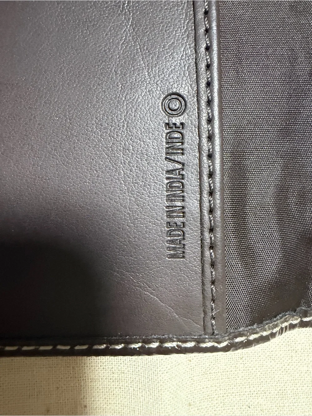 Coach Card Case with Signature C Canvas in Khaki and Dark Brown